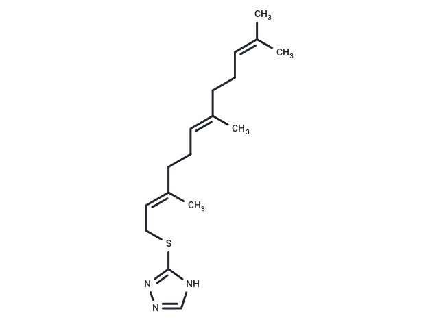 Farnesylthiotriazole Chemical Structure