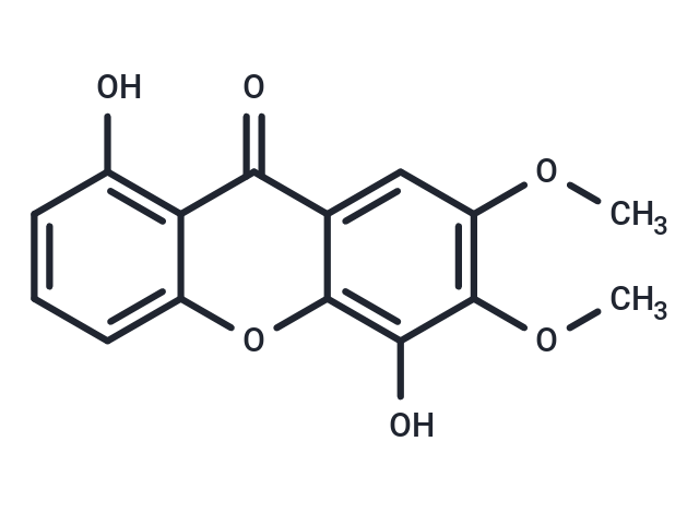 1,5-Dihydroxy-6,7-dimethoxyxanthone Chemical Structure