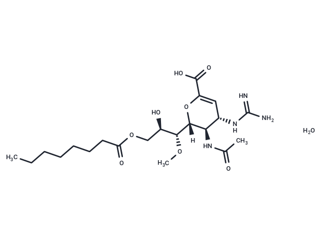 Laninamivir Octanoate Monohydrate Chemical Structure