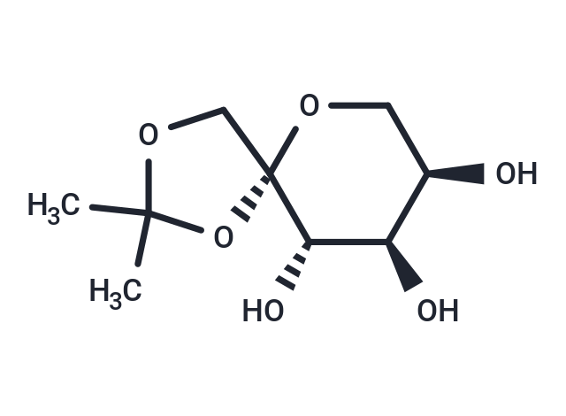1,2-O-Isopropylidene-β-D-fructopyranose Chemical Structure