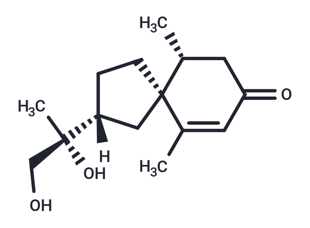11R,12-Dihydroxyspirovetiv-1(10)-en-2-one Chemical Structure