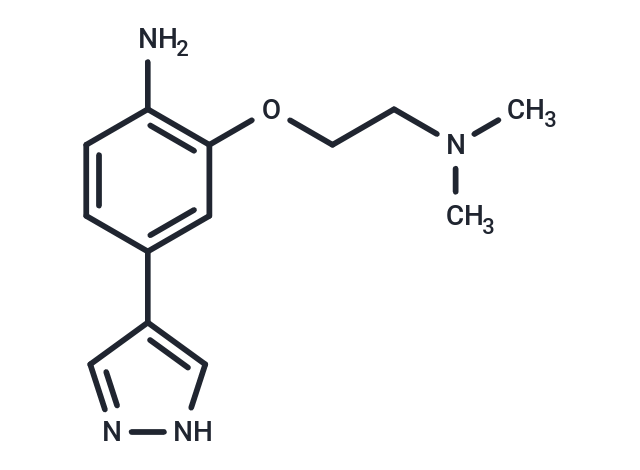 Benzenamine, 2-[2-(dimethylamino)ethoxy]-4-(1H-pyrazol-4-yl)- Chemical Structure