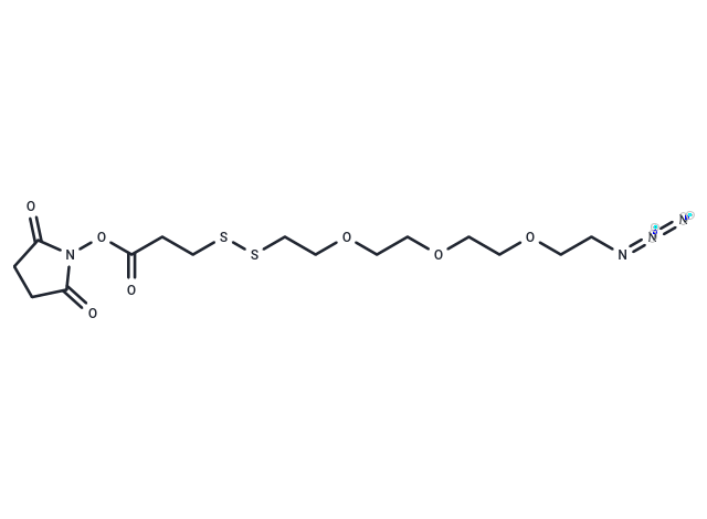 Azido-PEG3-SS-NHS Chemical Structure