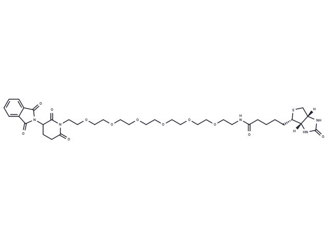 Biotin-PEG6-Thalidomide Chemical Structure