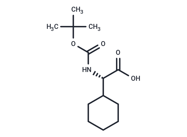 TargetMol Chemical Structure (S)-2-((tert-Butoxycarbonyl)amino)-2-cyclohexylacetic acid