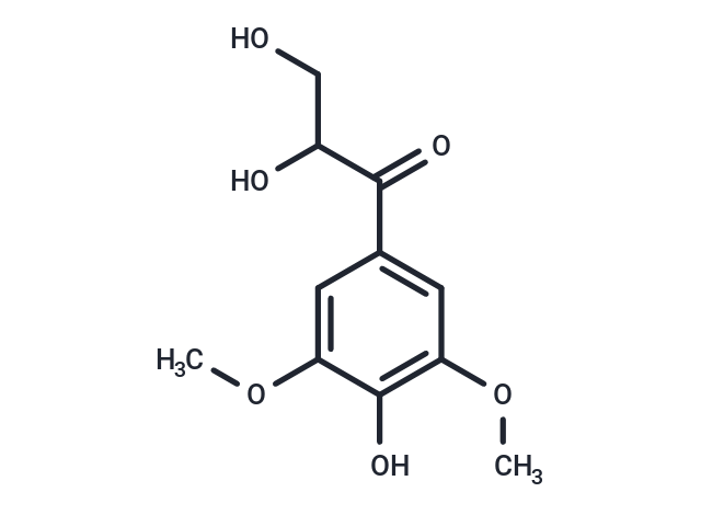 2,3,4'-Trihydroxy-3',5'-dimethoxypropiophenone Chemical Structure
