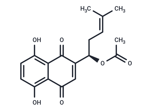 Acetylshikonin Chemical Structure