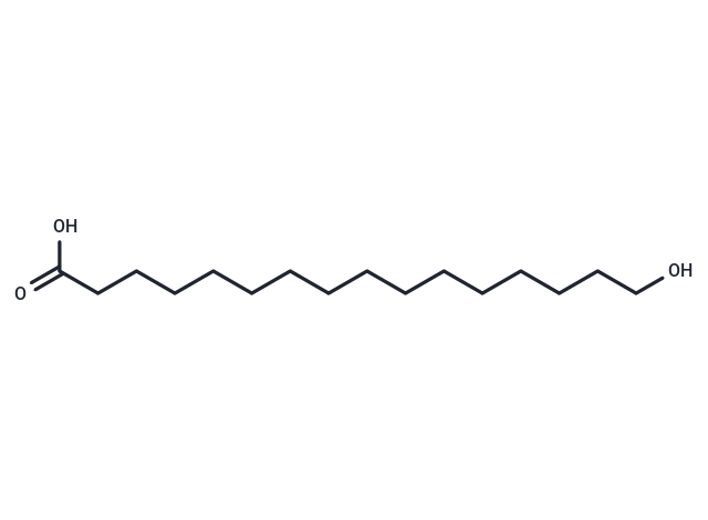16-hydroxy Hexadecanoic Acid Chemical Structure