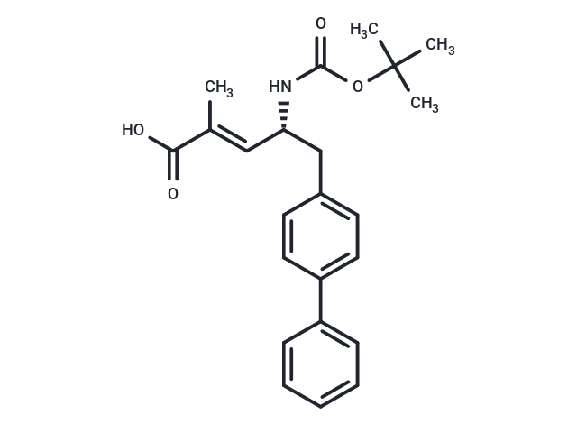 (R,E)-5-([1,1'-Biphenyl]-4-yl)-4-((tert-butoxycarbonyl)amino)-2-methylpent-2-enoic acid Chemical Structure