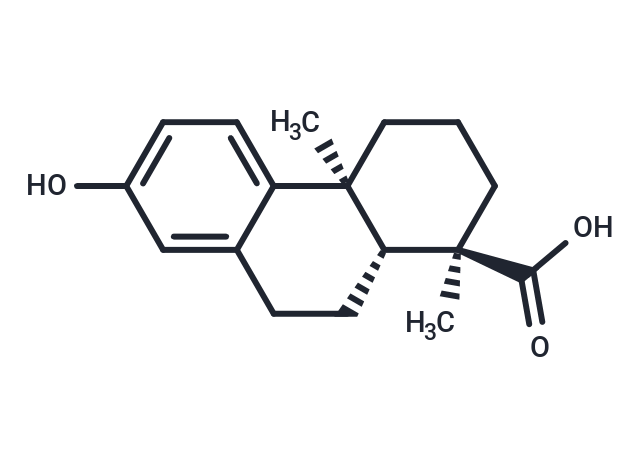 13-Hydroxy-8,11,13-podocarpatrien-18-oic acid Chemical Structure