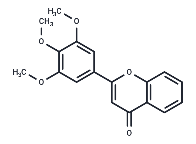 3',4',5'-Trimethoxyflavone Chemical Structure