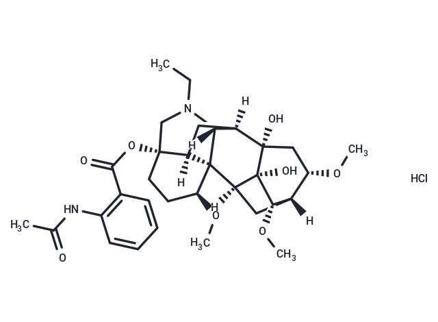 Lappaconitine HCl Chemical Structure