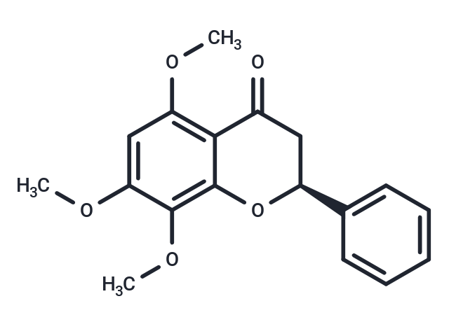 5,7,8-Trimethoxyflavanone Chemical Structure