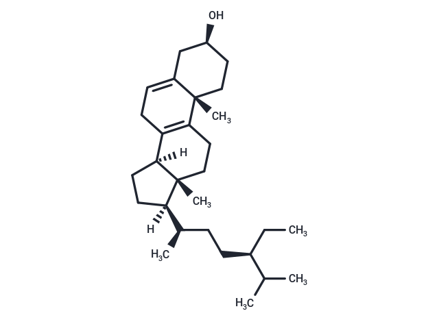 Stigmasta-5,8-dien-3-ol Chemical Structure
