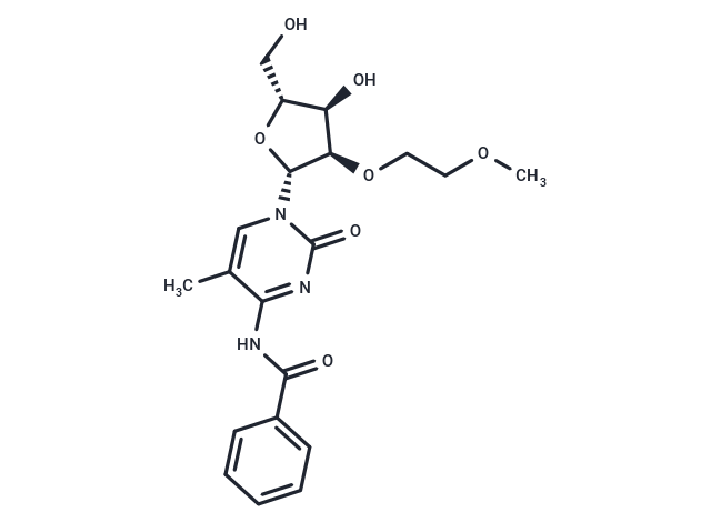 N4-Benzoyl-2’-O-(2-methoxyethyl)-5-methylcytidine Chemical Structure