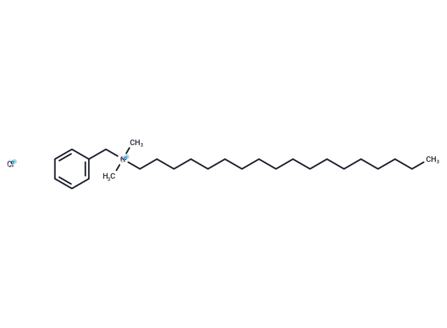 Benzyldimethylstearylammonium chloride Chemical Structure