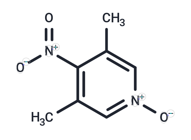 3,5-Dimethyl-4-nitropyridine 1-oxide Chemical Structure