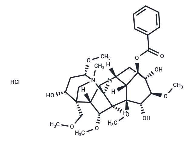 Benzoylmesaconine hydrochloride Chemical Structure