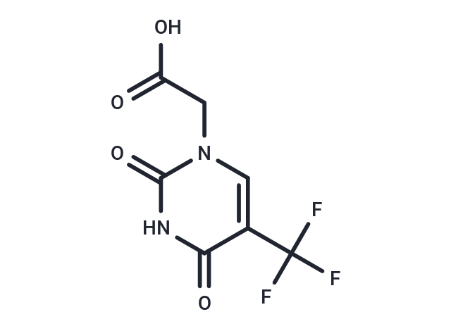 5-Trifluoromethyluracil-1-yl  acetic acid Chemical Structure