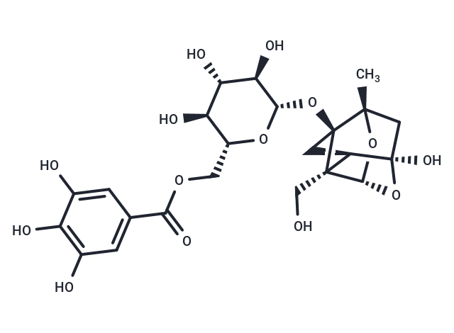 Debenzoylgalloylpaeoniflorin Chemical Structure