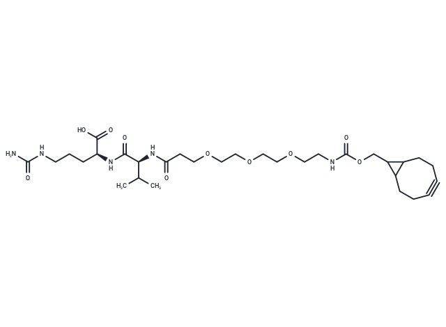BCN-PEG3-Val-Cit Chemical Structure