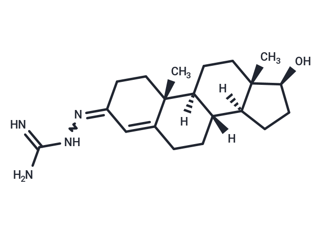 Testosterone, amidinohydrazone Chemical Structure