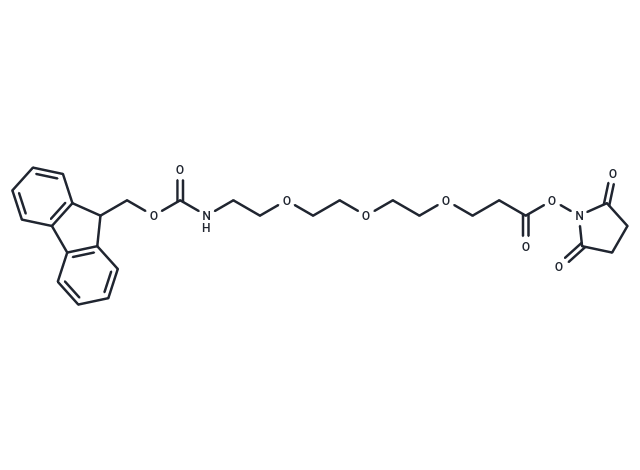 Fmoc-PEG3-C2-NHS ester Chemical Structure