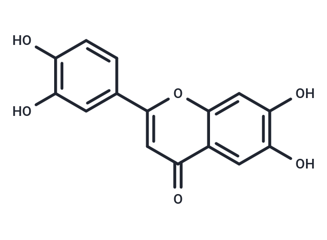 6,7,3',4'-Tetrahydroxyflavone Chemical Structure