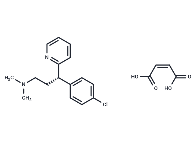 TargetMol Chemical Structure Dexchlorpheniramine Maleate