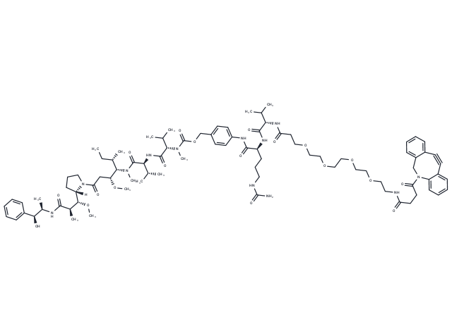 DBCO-PEG4-VC-PAB-MMAE Chemical Structure