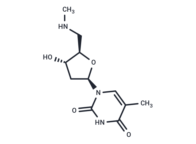 5’-Deoxy-5’-N-methylaminothymidine Chemical Structure