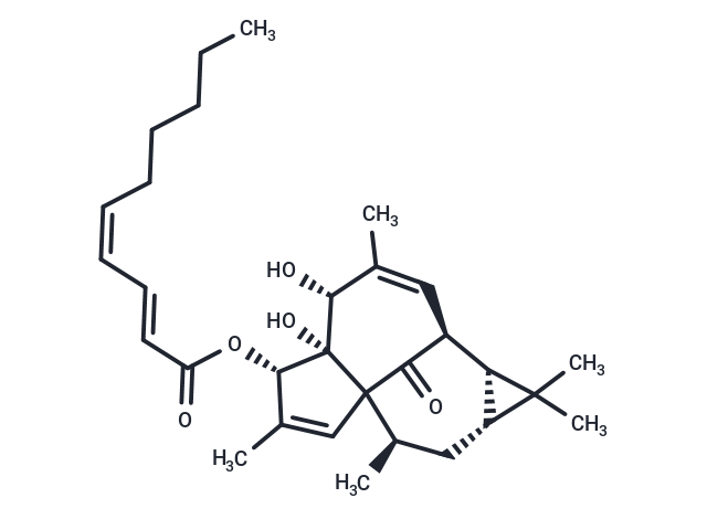3-O-(2'E ,4'Z-decadienoyl)-20-deoxyingenol Chemical Structure