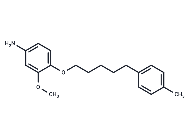 m-Anisidine, 4-((5-p-tolylpentyl)oxy)- Chemical Structure
