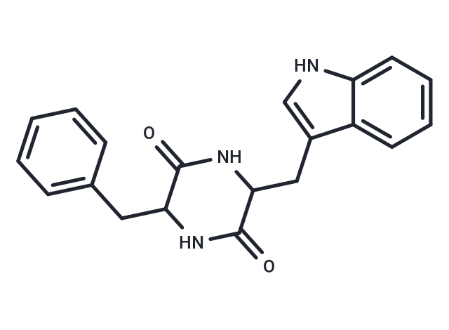 Cyclo(phenylalanyltryptophyl) Chemical Structure