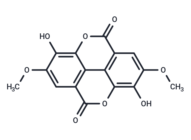 4,4'-Di-O-methylellagic acid Chemical Structure