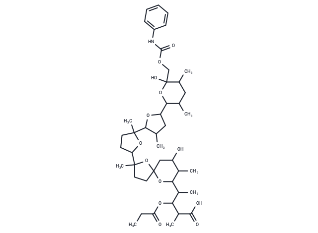 Laidlomycin phenylcarbamate Chemical Structure
