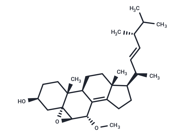7α-Methoxy-5α,6α-epoxyergosta-8(14),22-dien-3β-ol Chemical Structure