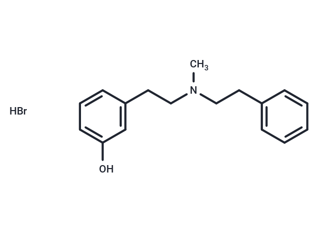 Phenol, m-(2-(N-methylphenethylamino)ethyl)-, hydrobromide Chemical Structure