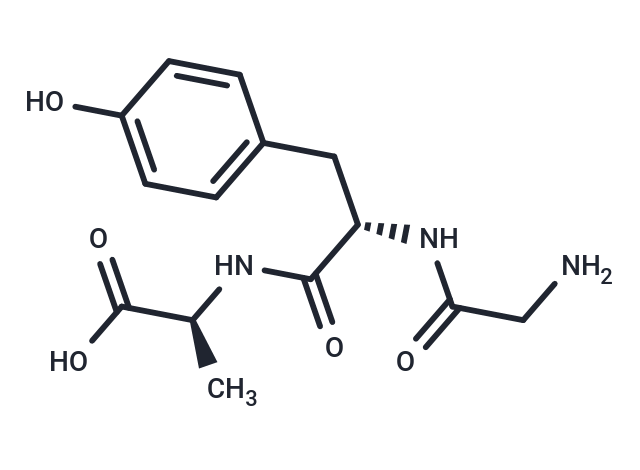 Glycyl-tyrosyl-alanine Chemical Structure