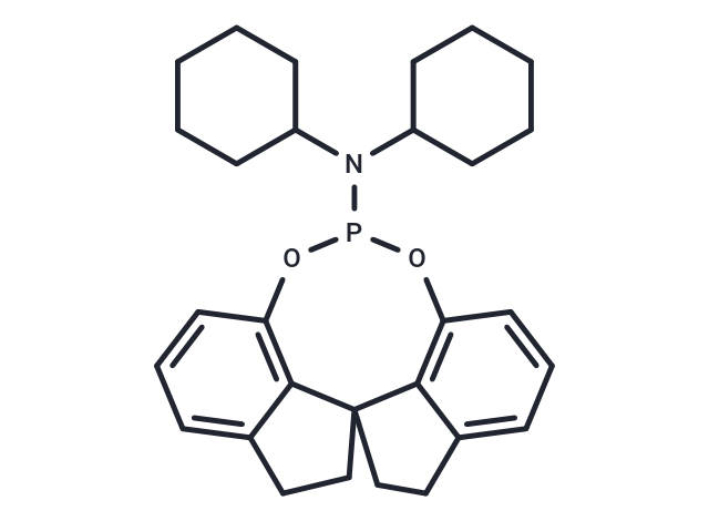 (11aR)-N,N-Dicyclohexyl-4,5,6,7-tetrahydrodiindeno[7,1-de:1',7'-fg][1,3,2]dioxaphosphocin-12-amine Chemical Structure