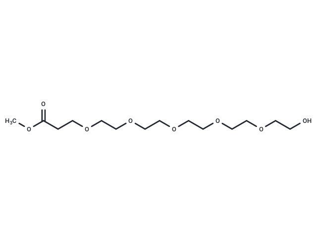 Hydroxy-PEG5-C2-methyl ester Chemical Structure