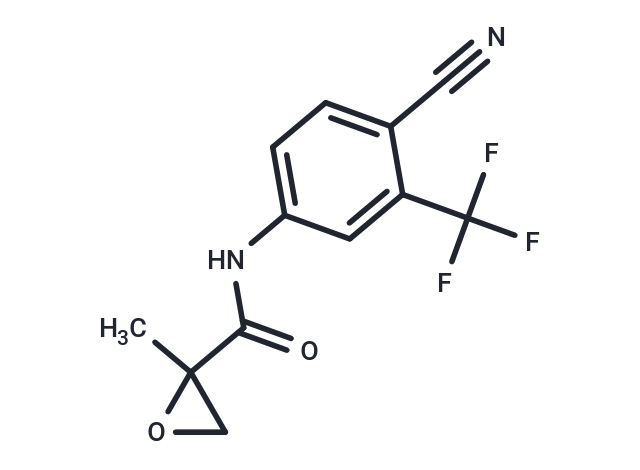 N-(4-Cyano-3-(trifluoromethyl)phenyl)-2-methyloxirane-2-carboxamide Chemical Structure
