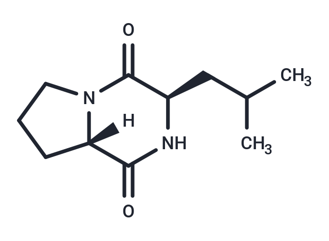 Cyclo(D-Leu-L-Pro) Chemical Structure