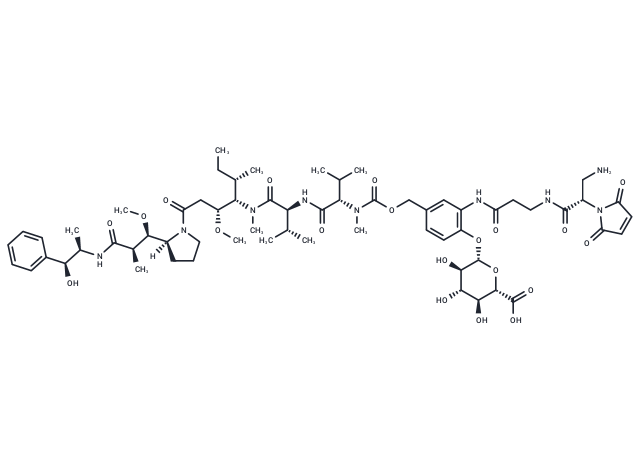 MC-betaglucuronide-MMAE-2 Chemical Structure