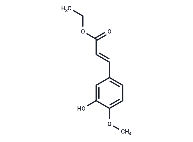 Ethyl (E)-3'-hydroxy-4'-methoxycinnamate Chemical Structure