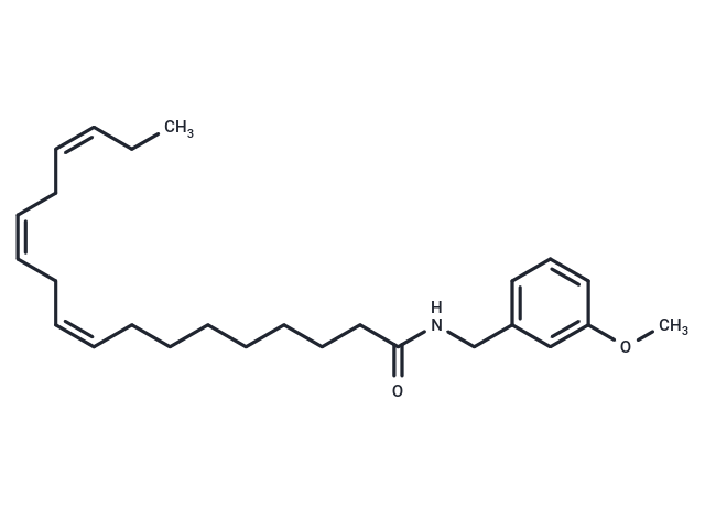 N-(3-Methoxybenzyl)(9Z,12Z,15Z)-octadeca-9,12,15-trienamide Chemical Structure