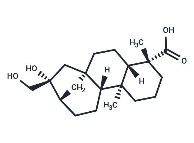 ent-16beta,17-Dihydroxy-19-kauranoic acid Chemical Structure