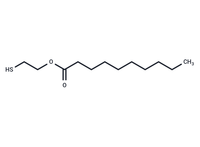 2-Mercaptoethyl decanoate Chemical Structure