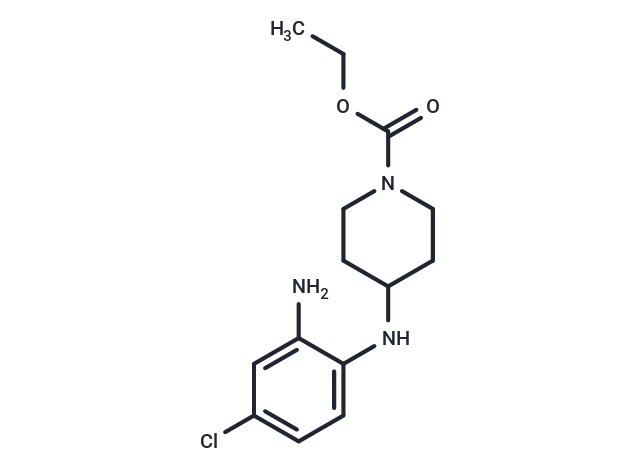 Ethyl 4-((2-amino-4-chlorophenyl)amino)piperidine-1-carboxylate Chemical Structure