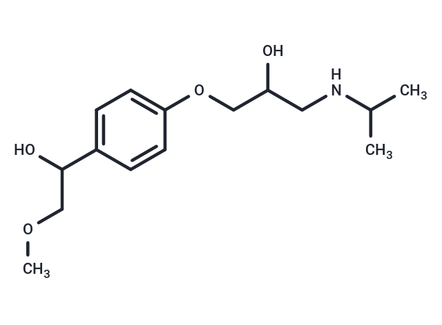 α-hydroxy Metoprolol Chemical Structure